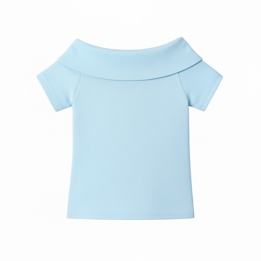 T-shirt col bardot