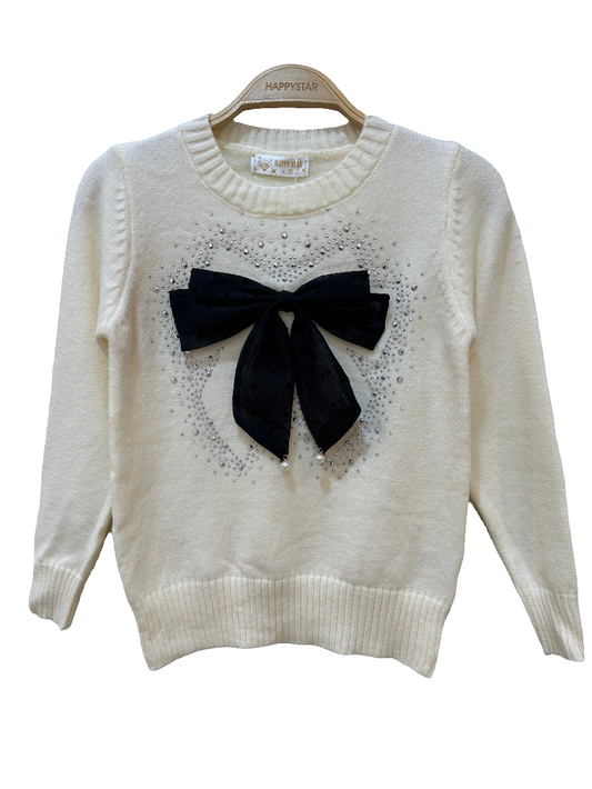 Pull avec nœud tendance pour enfant - Mini Mode

