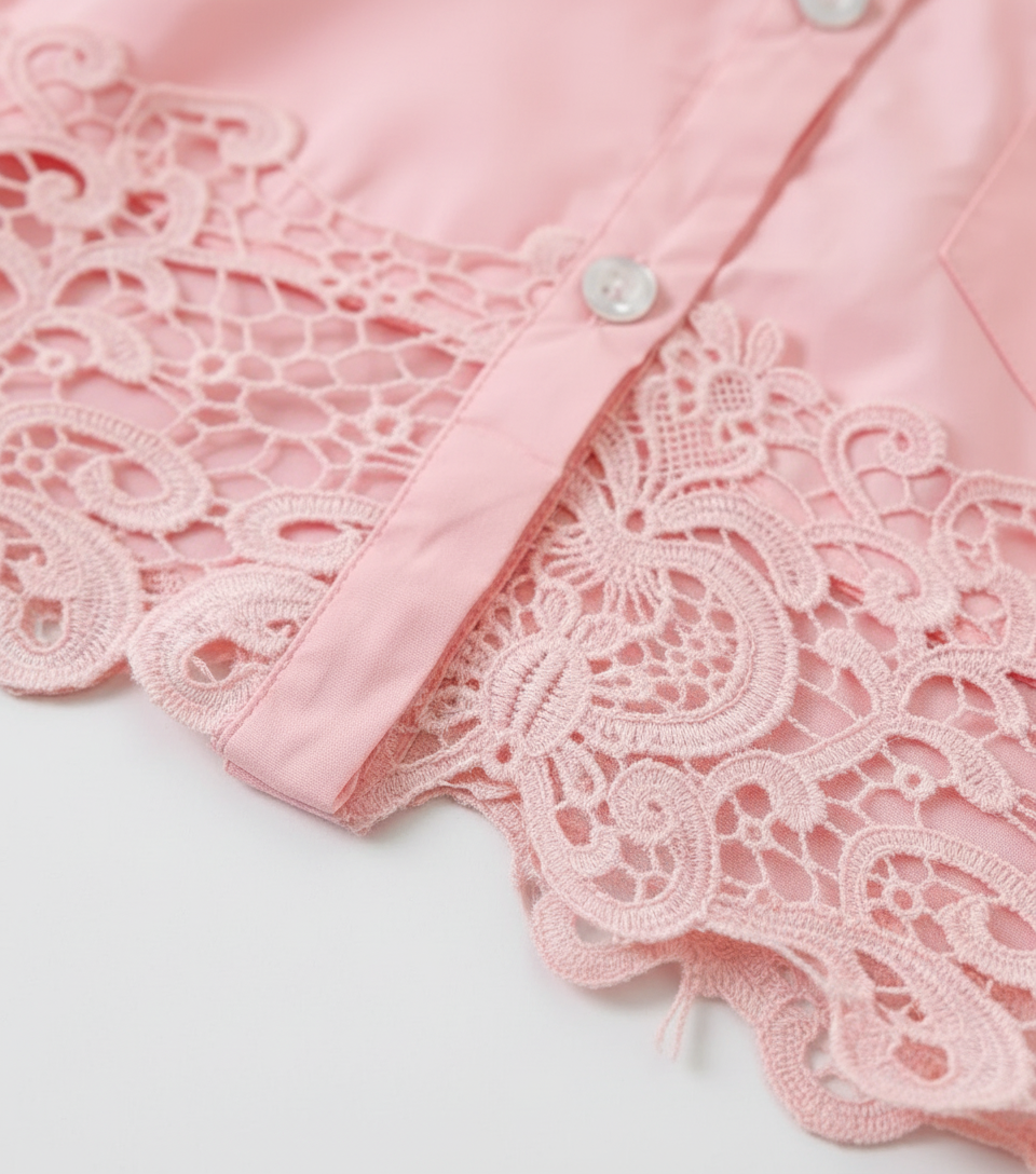 Chemise avec dentelle
