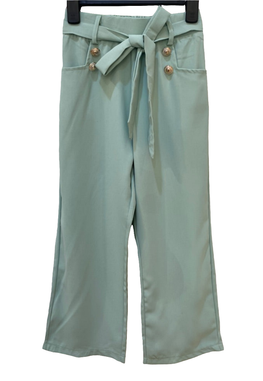 Pantalon fluide en polyester élégant et léger
