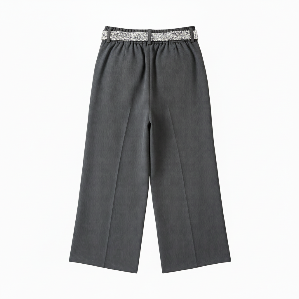 Pantalon avec ceinture en strass