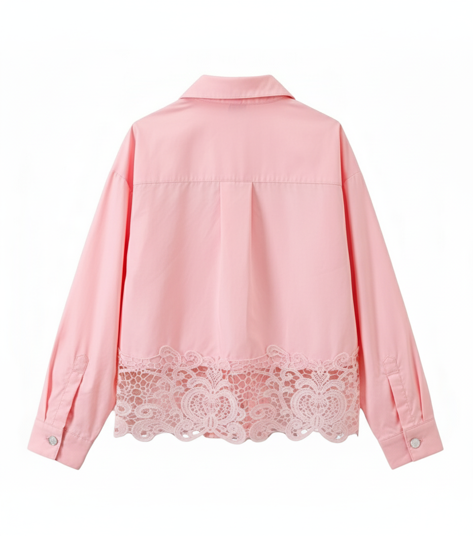 Chemise avec dentelle