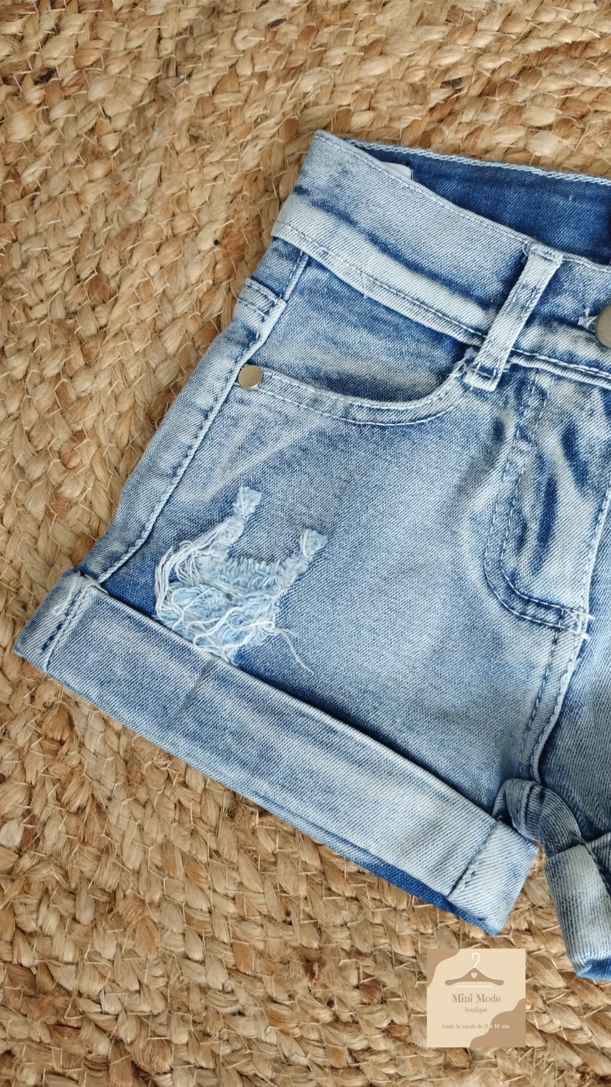Short en jean confortable Mini Mode
