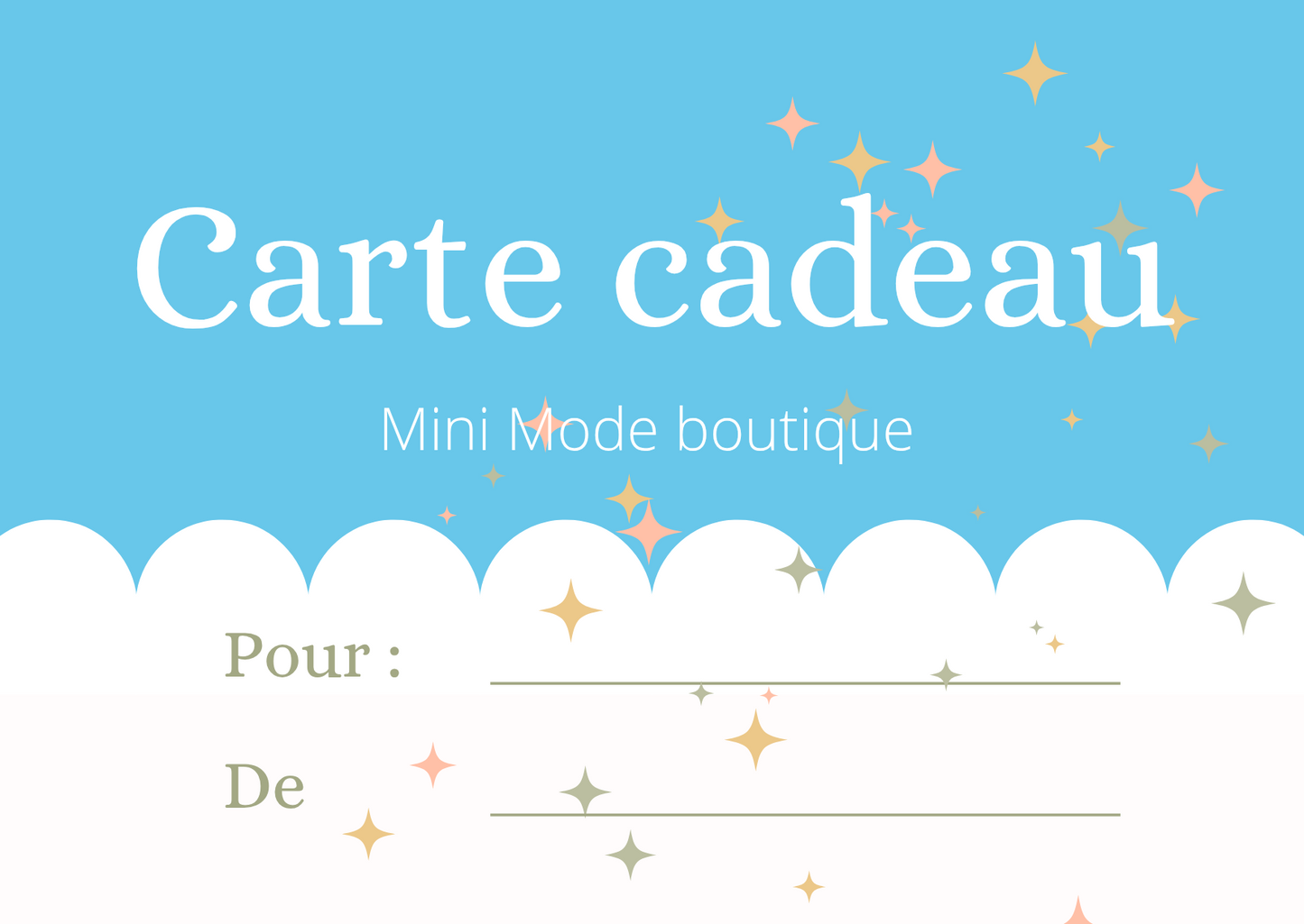 Carte cadeaux