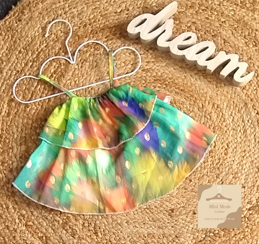 Top coloré à bretelles fluide pour enfant - Mini Mode
