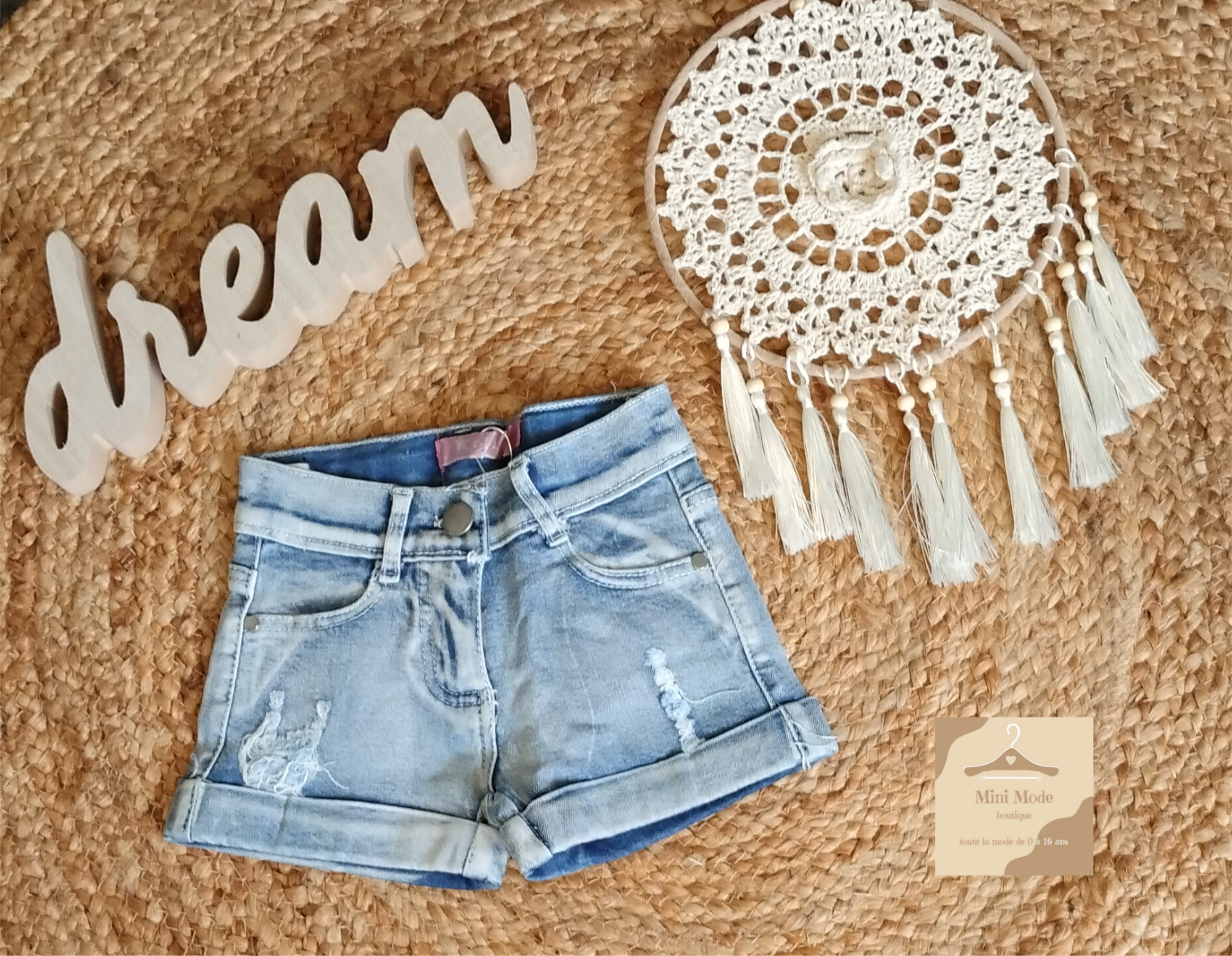 Short denim cool et décontracté pour ado
